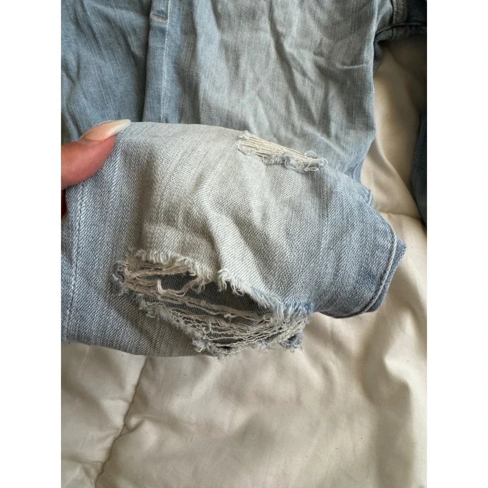 Good American Women's Blue‎ Good Legs Ripped Distressed Skinny Jeans Size 26